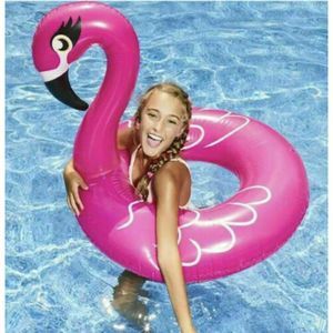 Flamingo Pool Float 35" X 33" NIB